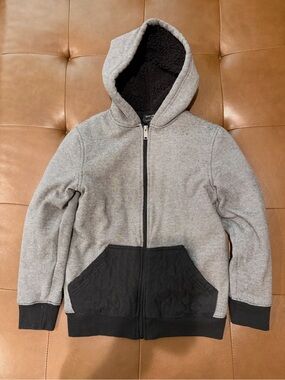 Ocean Current Brand Boys Colorblock Fleece Hoodie Full Zip Hooded Pockets Size S